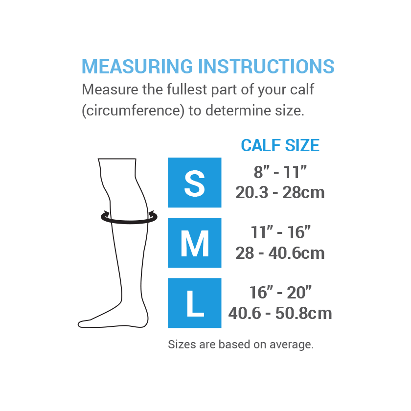 Athletic Calf Compression Sleeves - 15-20 mmHg (Pair) - Venasmart, Ltd.